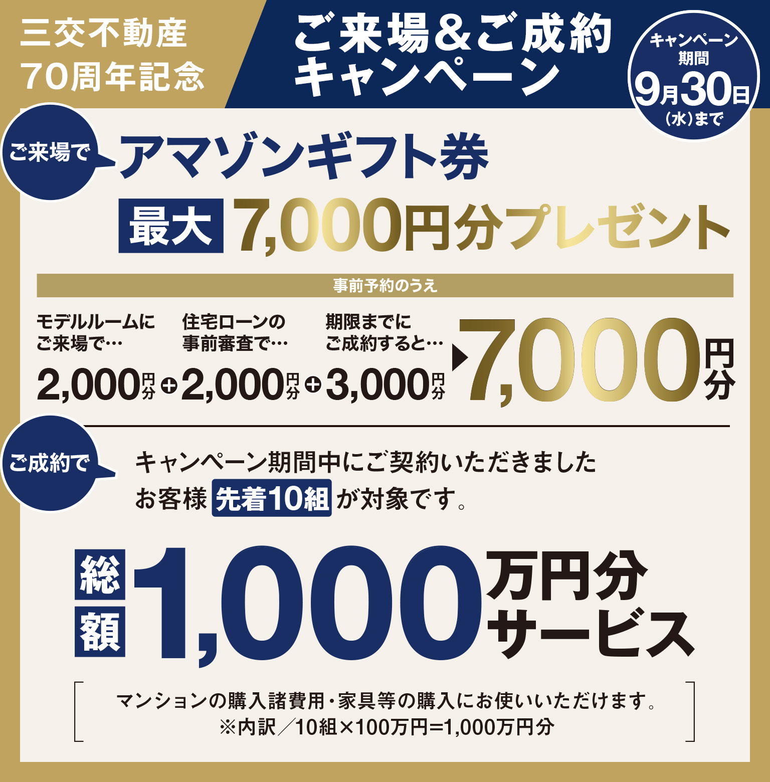 ご来場＆ご成約キャンペーン
